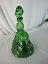 Load image into Gallery viewer, Vintage Empoli Green Glass Victorian Women Decanter with Stopper EMPTY
