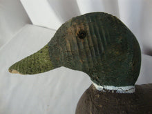 Load image into Gallery viewer, Vintage Hand Carved Primitive Wood Painted Mallard Duck Decoy
