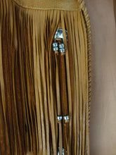 Load image into Gallery viewer, Vintage Echo Mountain Mens 44 Suede Fringe Beaded Open Jacket
