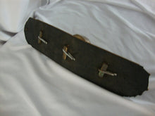 Load image into Gallery viewer, Vintage Solid Brass (3) Sleigh Bells on Leather Strap
