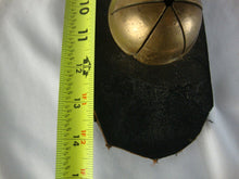 Load image into Gallery viewer, Vintage Solid Brass (3) Sleigh Bells on Leather Strap
