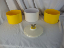 Load image into Gallery viewer, MCM Atapco Stacking Yellow White Canister Set with Top Lid
