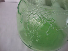 Load image into Gallery viewer, Vintage Anchor Hocking Vaseline Glass Cameo Ballerina Glass Decanter with Stopper
