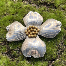 Load image into Gallery viewer, Vintage Sterling Silver Dogwood Flower Brooch/Pendant
