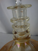 Load image into Gallery viewer, Vintage Marigold Carnival Harvest Grapes Ship Decanter with Glass Stopper
