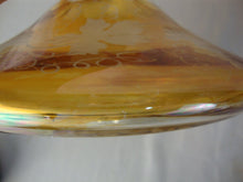 Load image into Gallery viewer, Vintage Marigold Carnival Harvest Grapes Ship Decanter with Glass Stopper

