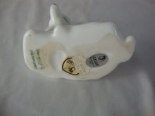 Load image into Gallery viewer, Vintage Fenton Handpainted Poinsettia White Glass Fawn Figurine
