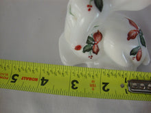 Load image into Gallery viewer, Vintage Fenton Handpainted Poinsettia White Glass Fawn Figurine
