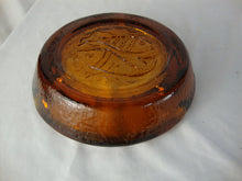 Load image into Gallery viewer, Vintage Blenko Amber Glass Zodiac Pisces Cigar Ashtray

