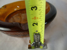 Load image into Gallery viewer, Vintage Blenko Amber Glass Zodiac Pisces Cigar Ashtray
