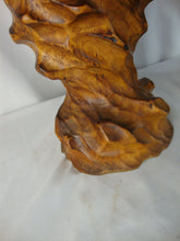 Load image into Gallery viewer, Vintage Monkeypod Carved Rustic Vase Candleholder Set of 2
