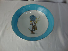 Load image into Gallery viewer, 1973 Holly Hobbie Blue Girl Ceramic Serving Bowl Dish
