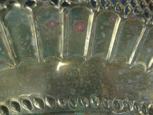 Load image into Gallery viewer, Vintage Pierced Brass Two Peacock Motif Wall Plaque Tray
