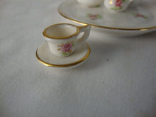 Load image into Gallery viewer, Vintage Miniature Pink Roses Ceramic Tea Set 10 Pieces
