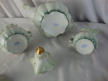 Load image into Gallery viewer, Vintage Nippon Handpainted Rose Mist Teapot Creamer &amp; Sugar Set
