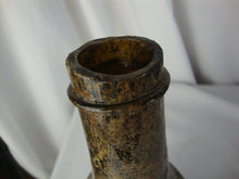 Load image into Gallery viewer, Antique Paris Black Glass with Shoulder Seal Small Wine Bottle No Stopper
