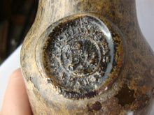 Load image into Gallery viewer, Antique Paris Black Glass with Shoulder Seal Small Wine Bottle No Stopper
