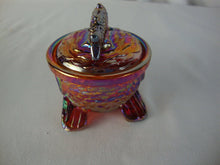 Load image into Gallery viewer, 1983 Pisello Red Carnival Dolphin with Fish Lidded Salt Trinket Dish

