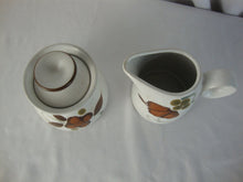 Load image into Gallery viewer, Vintage Noritake Stoneware Folkstone Creamer and Sugar with Lid Set
