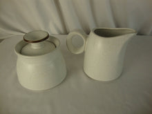 Load image into Gallery viewer, Vintage Noritake Stoneware Folkstone Creamer and Sugar with Lid Set
