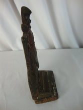 Load image into Gallery viewer, Vintage Cast Iron Dutch Girl Milkmaid Bookend Small Door Stop

