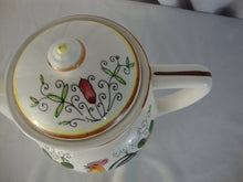 Load image into Gallery viewer, Vintage Ucagco PY Japan Early Provincial Rooster Roses Tea Teapot with Lid
