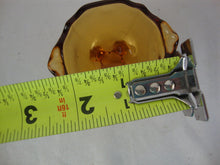 Load image into Gallery viewer, Vintage Amber Glass Four Footed Individual Salt Cellar
