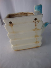 Load image into Gallery viewer, Vintage Robinson Ransbottom Ceramic Blue Bird on Limb Wall Pocket
