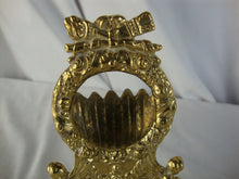 Load image into Gallery viewer, Vintage Double Cherub Gilt Metal Pocket Watch Display Stand Holder
