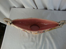 Load image into Gallery viewer, 1955 Hull USA Blossom Flite T10 Pink Ceramic Floral Console Decor Bowl

