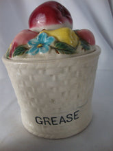 Load image into Gallery viewer, Vintage Tilso Japan Ceramic Fruit Basket Grease and Salt Pepper Shakers Table Set
