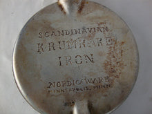 Load image into Gallery viewer, Vintage Nordic Ware Krumkake Aluminum Iron with Red Wood Handles
