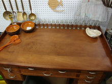 Load image into Gallery viewer, Vintage Oak Tall Jeweler Craft Stand Up Desk Workbench
