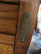 Load image into Gallery viewer, Vintage Oak Tall Jeweler Craft Stand Up Desk Workbench
