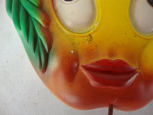 Load image into Gallery viewer, 1970s Miller Studio Anthropomorphic Pear &amp; Apple Chalkware Kitchen Wall Plaques with Bottom Hook
