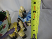 Load image into Gallery viewer, Vintage Japan Ceramic Donkey with Cart Small Planter
