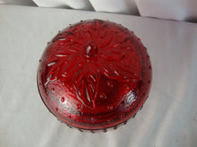 Load image into Gallery viewer, Vintage Longaberger Collectors Club Red Glass Strawberry Jam Jar with Lid
