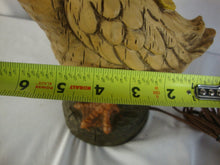Load image into Gallery viewer, Vintage 1971 Carved Mother Goose Table Electric Lamp No Shade
