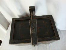 Load image into Gallery viewer, Vintage Painted Floral Sewing Wedding Wood Box with Lift Off Lid
