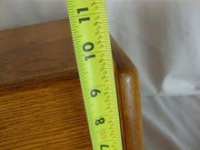 Load image into Gallery viewer, Vintage Heartland Oak Flip Out Kitchen Bread Box Cabinet
