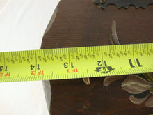 Load image into Gallery viewer, Vintage Handpainted Oval Wood Flip Top Storage Box
