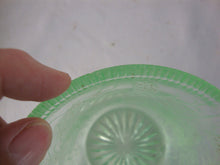 Load image into Gallery viewer, Vintage US Glass Vaseline Strawberry Motif Open Sugar Bowl
