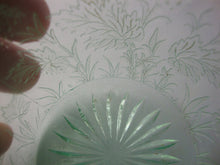 Load image into Gallery viewer, Vintage US Glass Vaseline Strawberry Motif Open Sugar Bowl
