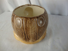 Load image into Gallery viewer, 1970s Ceramic Brown Smiling Turtle Indoor Planter
