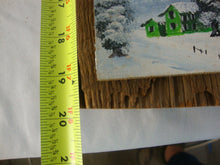 Load image into Gallery viewer, Vintage Ann Varner Four Seasons Mini Art on Weathered Wood Plaque
