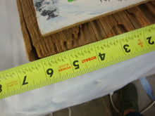 Load image into Gallery viewer, Vintage Ann Varner Four Seasons Mini Art on Weathered Wood Plaque
