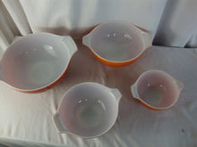 Load image into Gallery viewer, Vintage Pyrex Autumn Harvest Cinderella Nesting Mixing Bowl Set of 4
