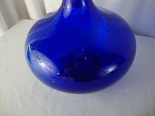 Load image into Gallery viewer, MCM Empoli Style Cobalt Blue Decanter Genie Bottle With Round Stopper
