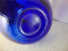 Load image into Gallery viewer, MCM Empoli Style Cobalt Blue Decanter Genie Bottle With Round Stopper
