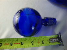 Load image into Gallery viewer, MCM Empoli Style Cobalt Blue Decanter Genie Bottle With Round Stopper
